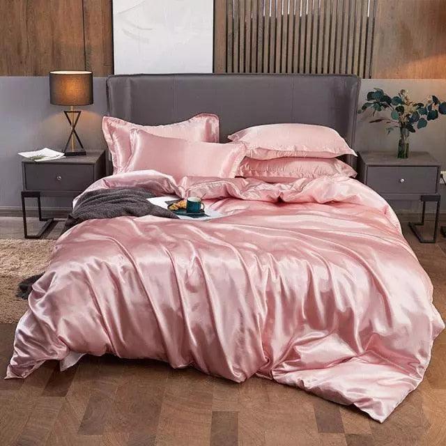 Conjunto de Roupas de Cama de Cetim Funnry™ - 4 unidades SUPER SOFT