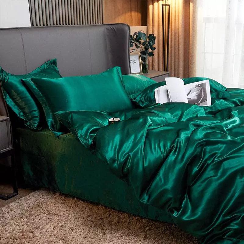 Conjunto de Roupas de Cama de Cetim Funnry™ - 4 unidades SUPER SOFT