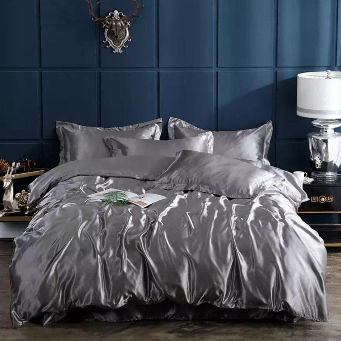 Conjunto de Roupas de Cama de Cetim Funnry™ - 4 unidades SUPER SOFT