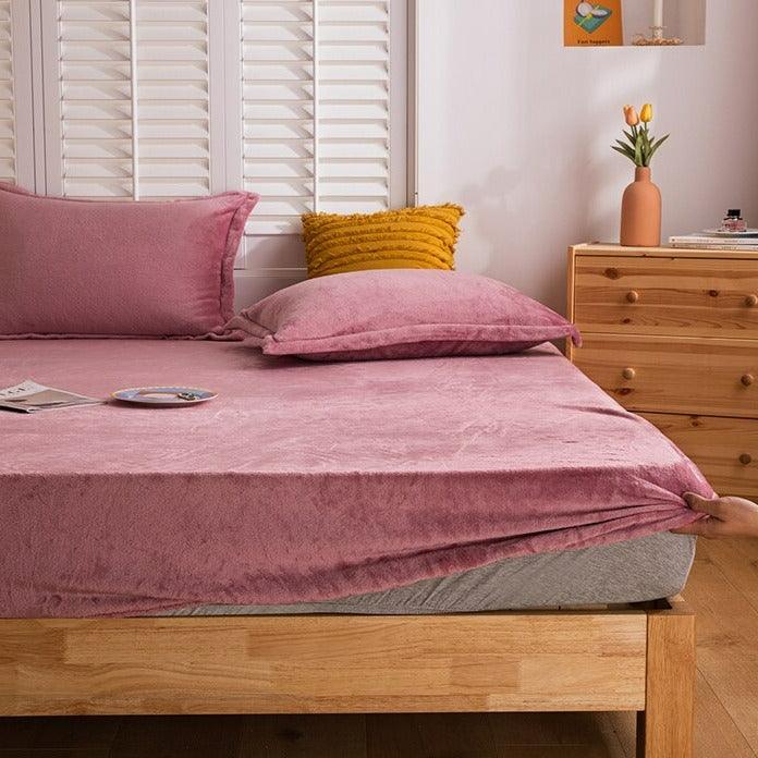 Conjunto Calme™ de Lençol + Fronhas em Veludo Super Macio